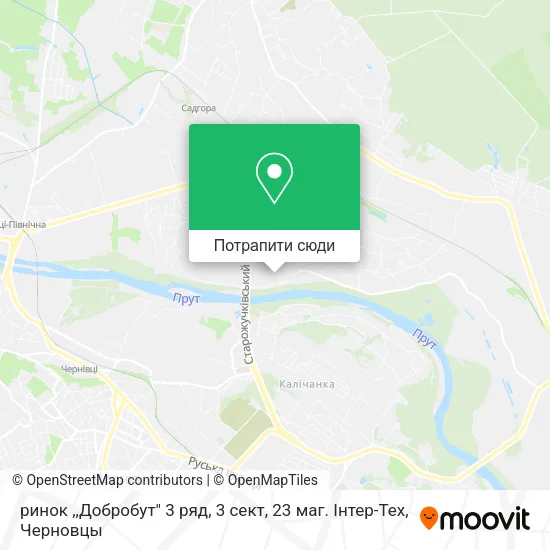 Карта ринок ,,Добробут" 3 ряд, 3 сект, 23 маг. Інтер-Тех