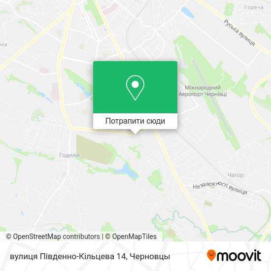 Карта вулиця Південно-Кільцева 14