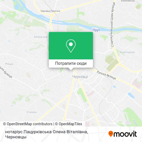 Карта нотаріус Пацурківська Олена Віталіівна