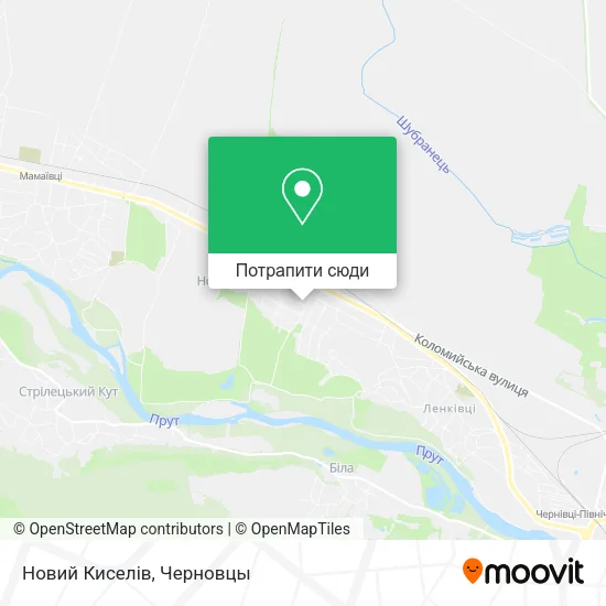 Карта Новий Киселів
