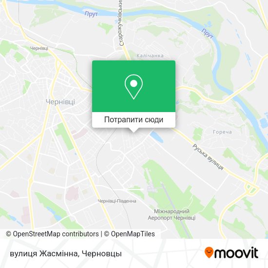 Карта вулиця Жасмінна