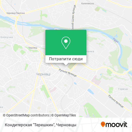 Карта Кондитерская "Терешкин"