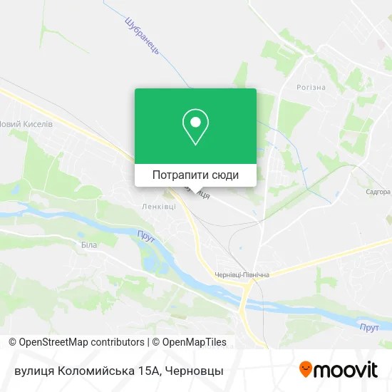 Карта вулиця Коломийська 15А