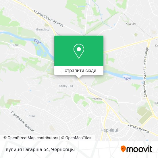 Карта вулиця Гагаріна 54
