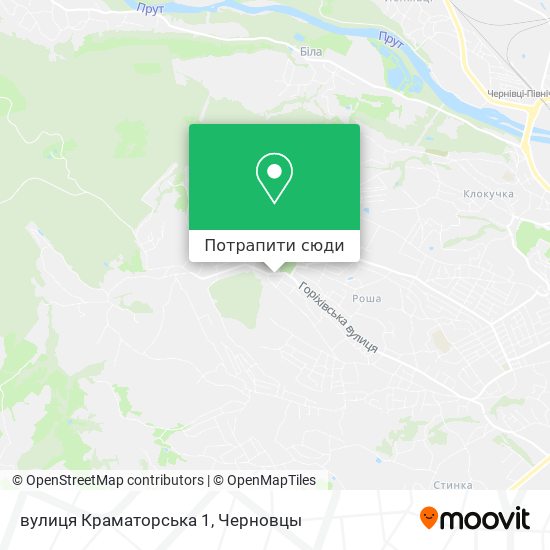 Карта вулиця Краматорська 1