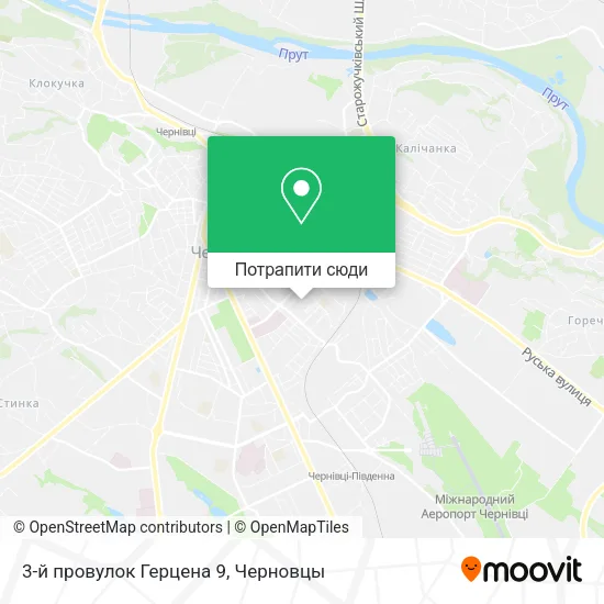 Карта 3-й провулок Герцена 9