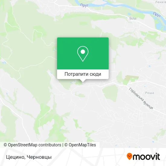 Карта Цецино