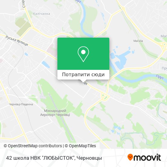 Карта 42 школа НВК "ЛЮБЫСТОК"