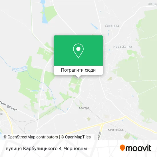 Карта вулиця Карбулицького 4