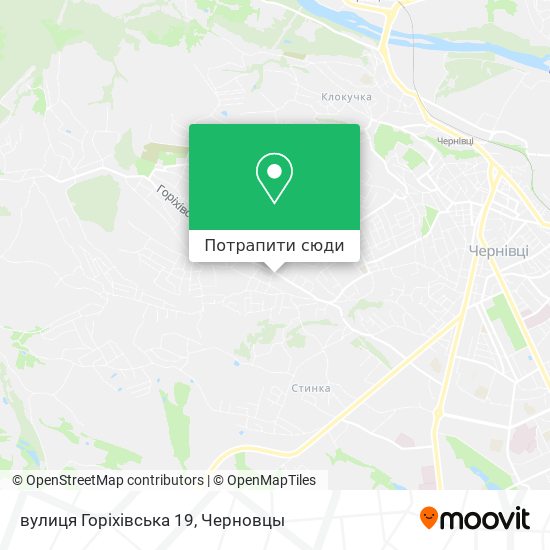 Карта вулиця Горіхівська 19