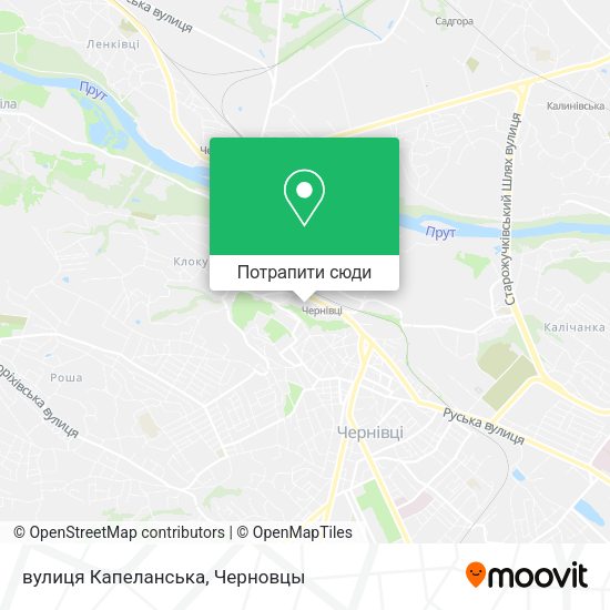 Карта вулиця Капеланська