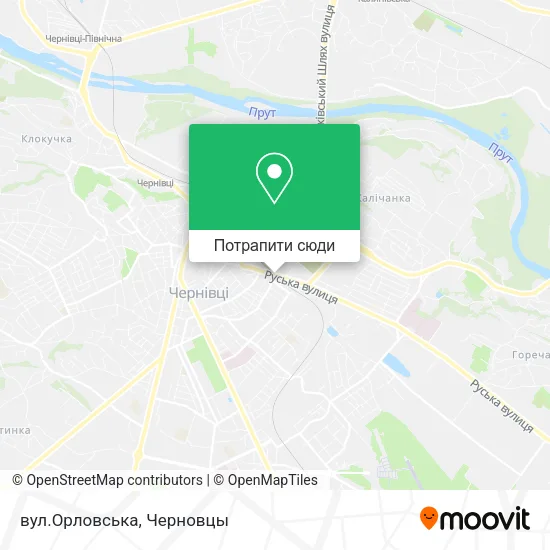 Карта вул.Орловська
