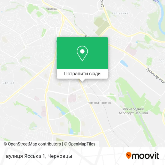 Карта вулиця Ясська 1