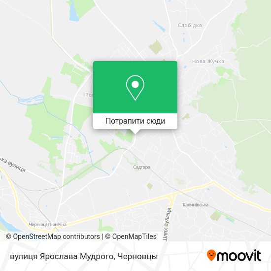 Карта вулиця Ярослава Мудрого