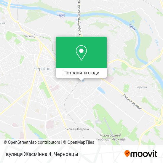 Карта вулиця Жасмінна 4