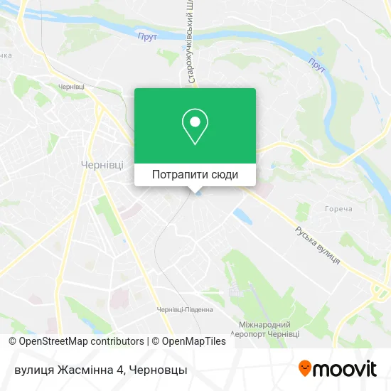 Карта вулиця Жасмінна 4