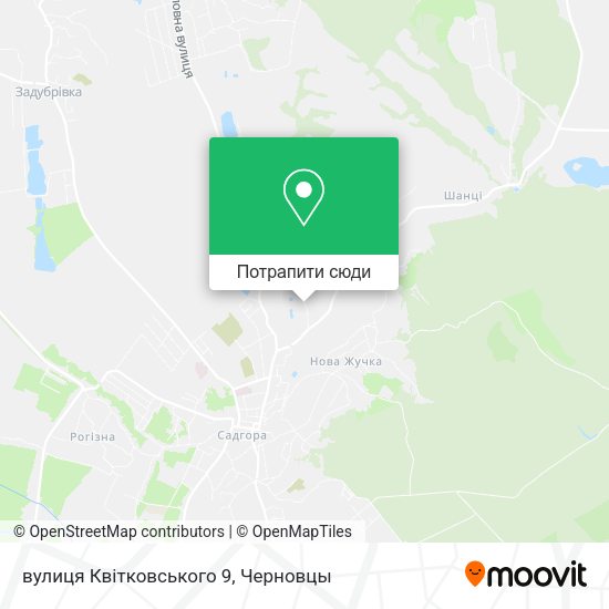 Карта вулиця Квітковського 9