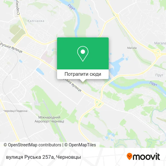 Карта вулиця Руська 257a
