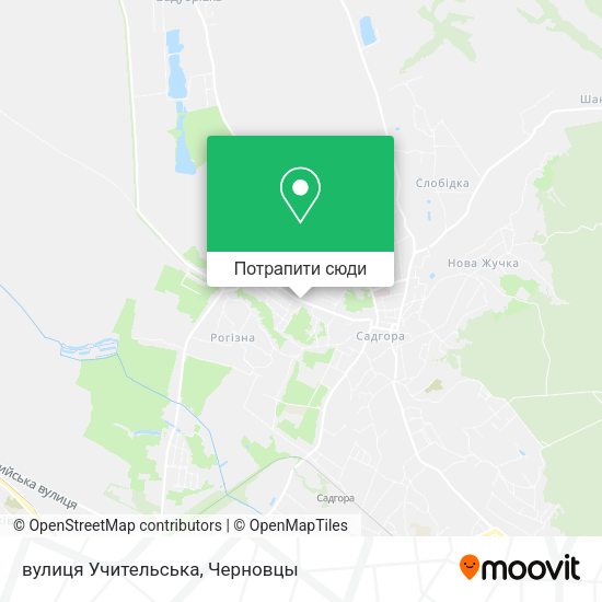 Карта вулиця Учительська