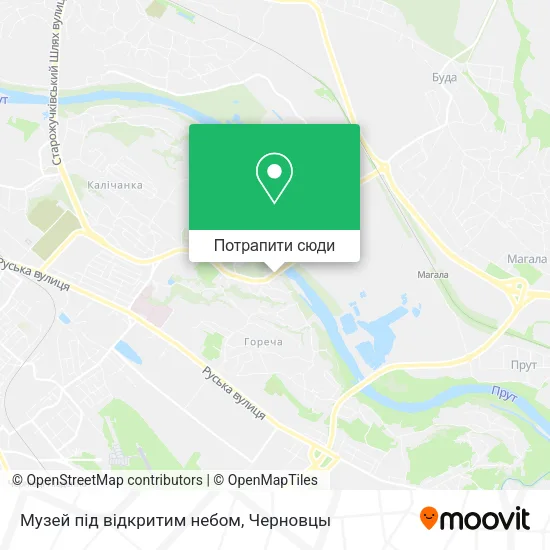 Карта Музей під відкритим небом
