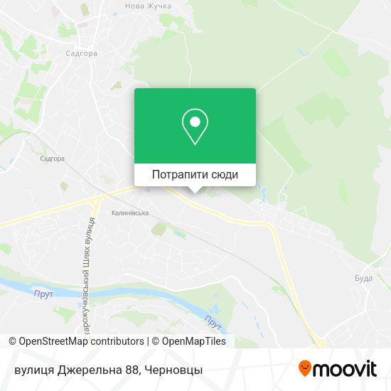 Карта вулиця Джерельна 88