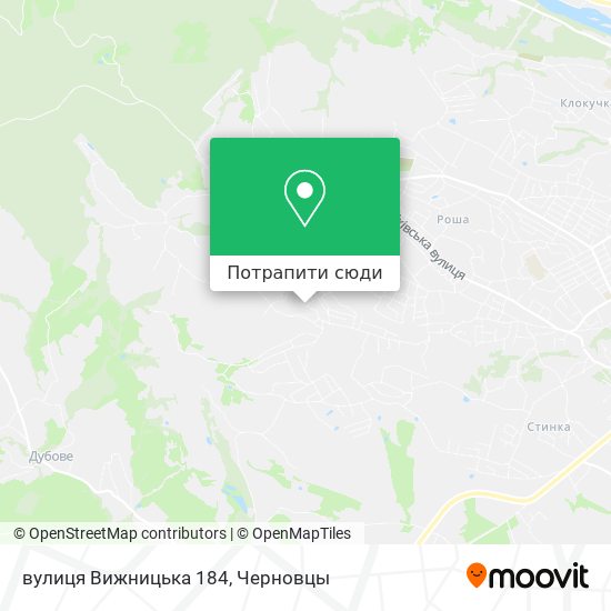 Карта вулиця Вижницька 184