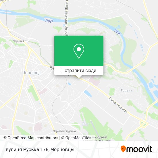 Карта вулиця Руська 178