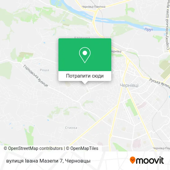 Карта вулиця Івана Мазепи 7