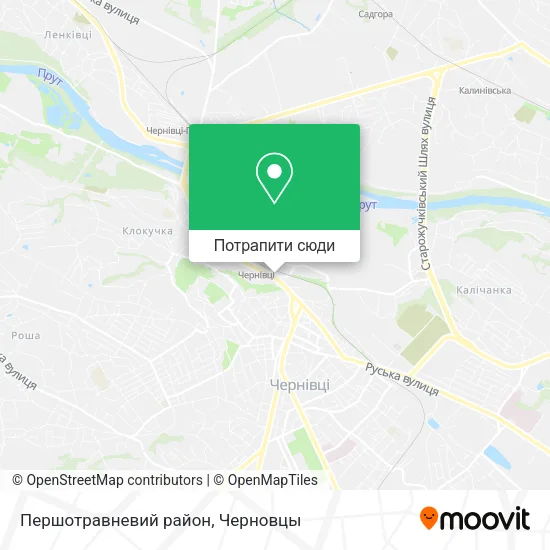 Карта Першотравневий район