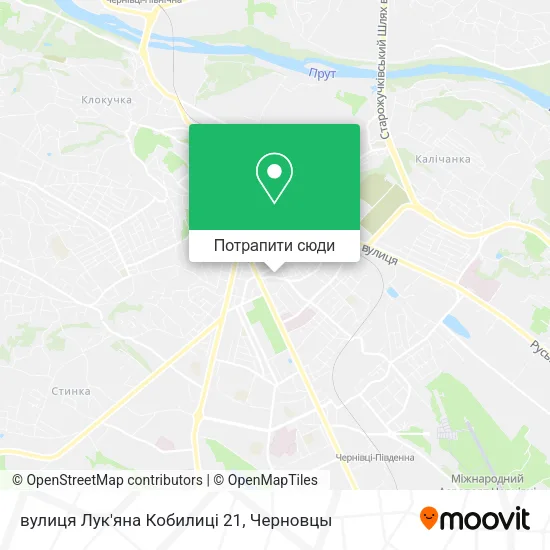 Карта вулиця Лук'яна Кобилиці 21