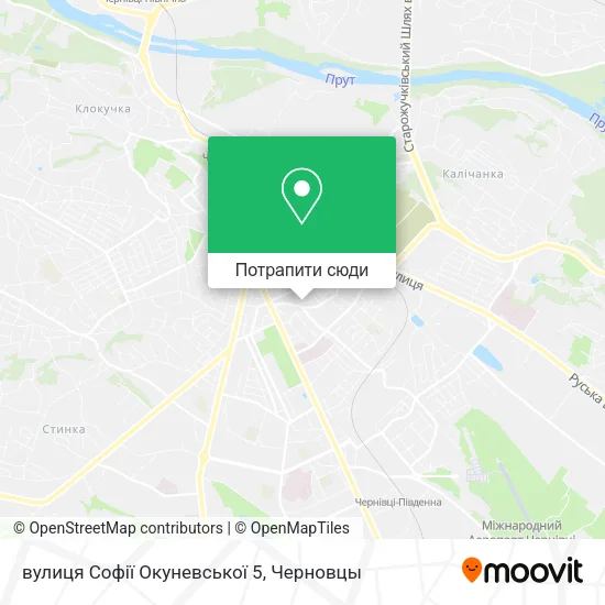 Карта вулиця Софії Окуневської 5