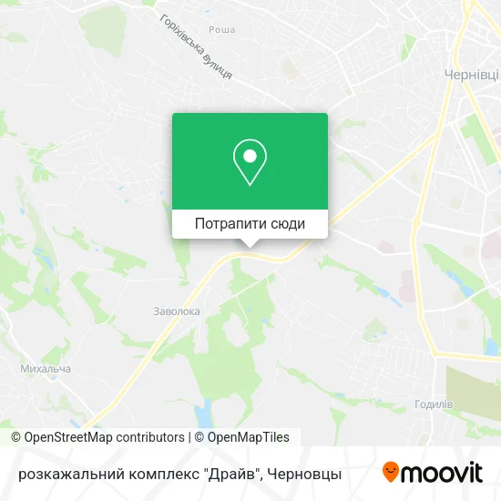 Карта розкажальний комплекс "Драйв"