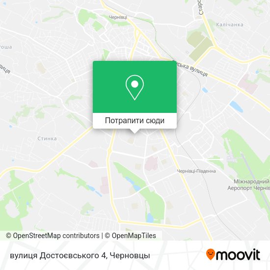 Карта вулиця Достоєвського 4