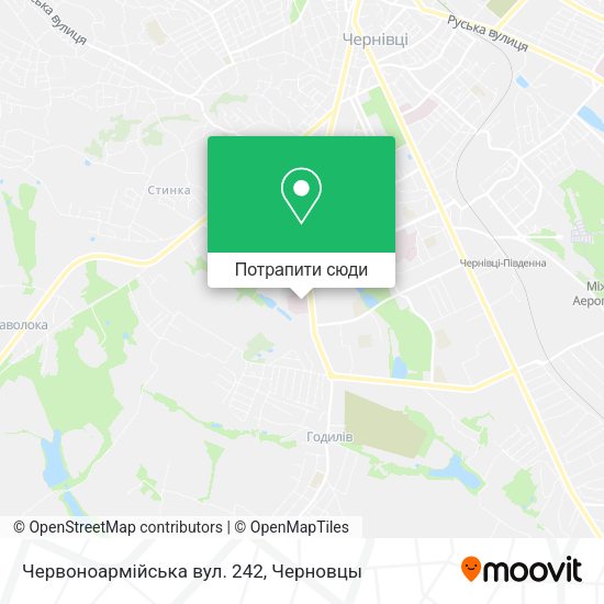 Карта Червоноармійська вул. 242