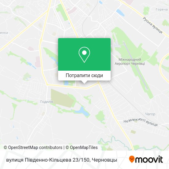 Карта вулиця Південно-Кільцева 23 / 150