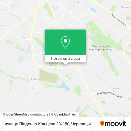 Карта вулиця Південно-Кільцева 23 / 150