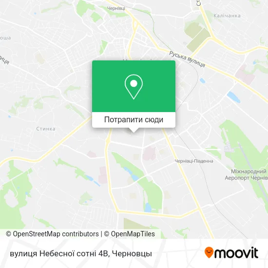 Карта вулиця Небесної сотні 4В