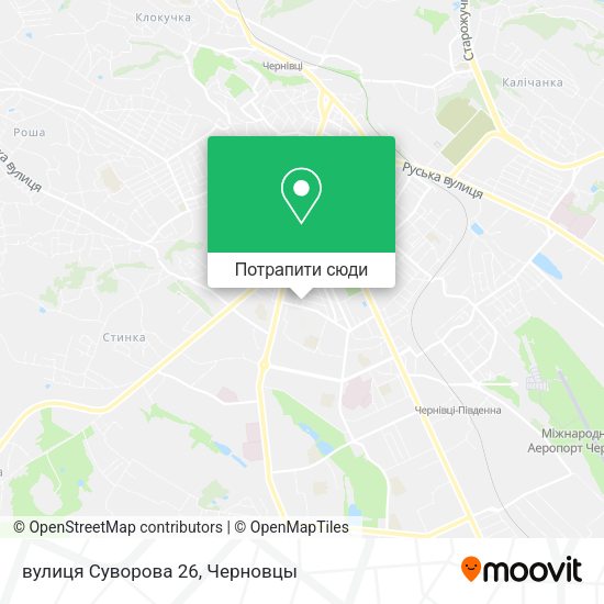 Карта вулиця Суворова 26