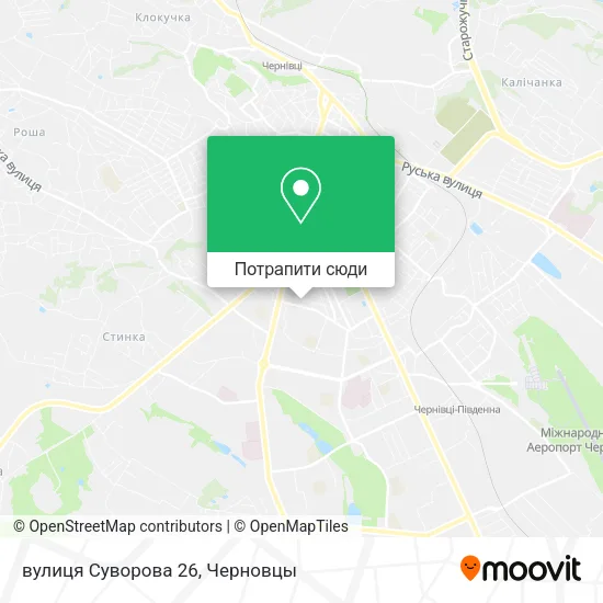 Карта вулиця Суворова 26