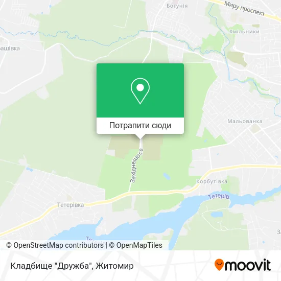 Карта Кладбище "Дружба"