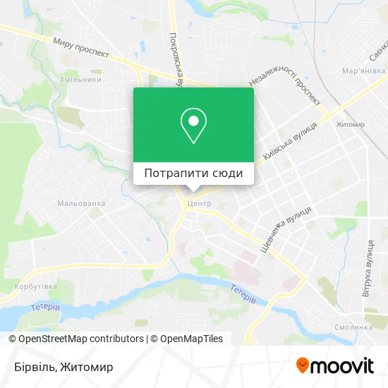 Карта Бірвіль