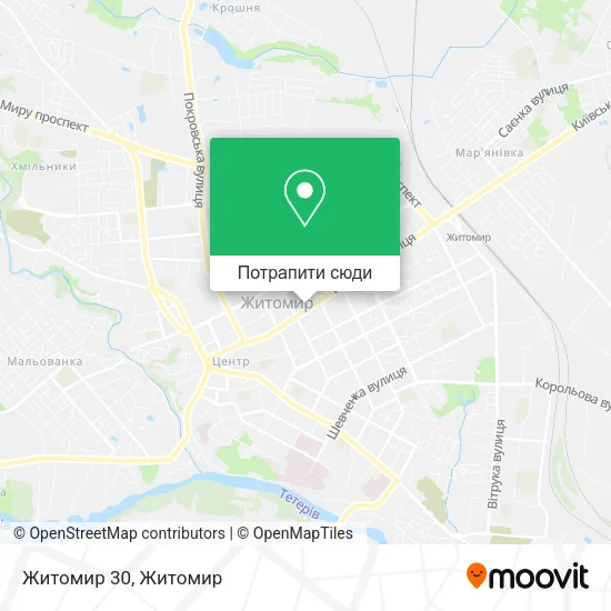 Карта Житомир 30