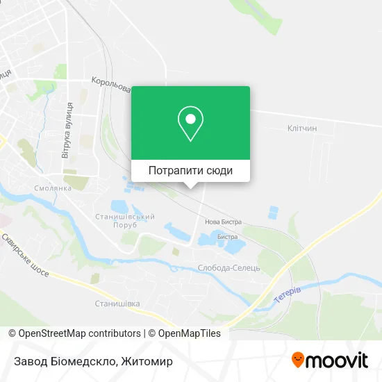 Карта Завод Біомедскло
