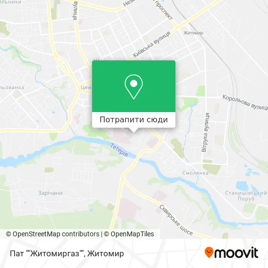 Карта Пат ""Житомиргаз""