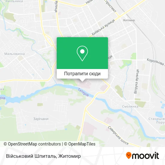 Карта Військовий Шпиталь