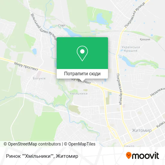 Карта Ринок ""Хмільники""