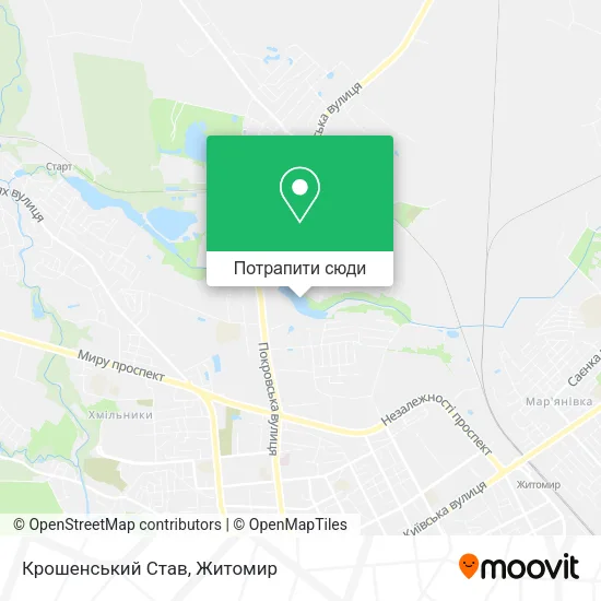 Карта Крошенський Став