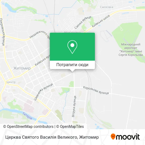 Карта Церква Святого Василія Великого
