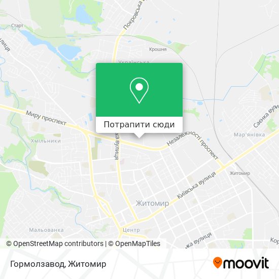 Карта Гормолзавод