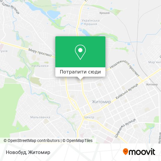 Карта Новобуд